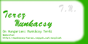 terez munkacsy business card